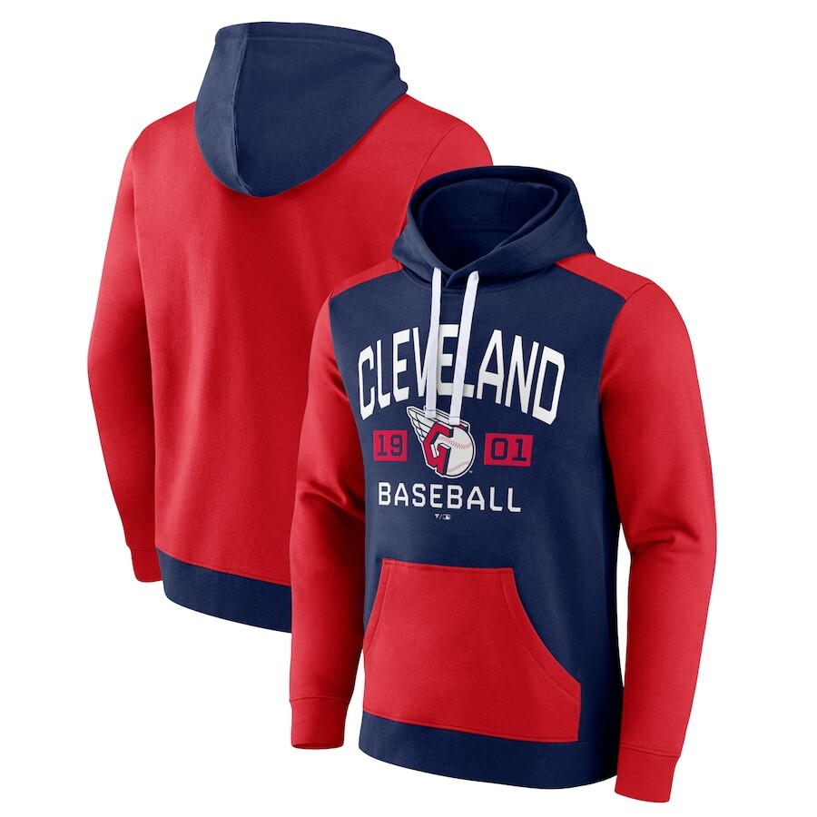 

Пуловер с капюшоном Fanatics Branded Cleveland Guardians, нави