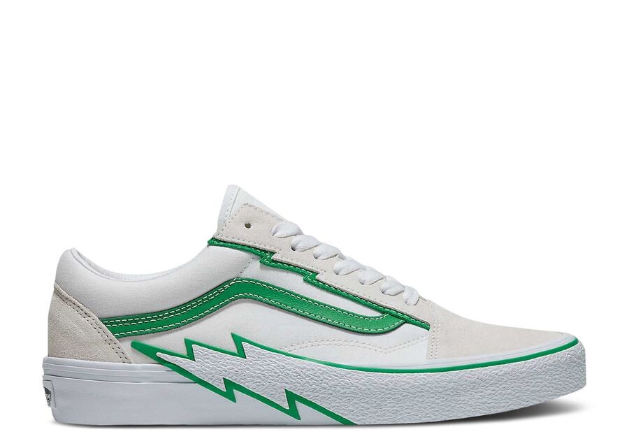 

Кроссовки Vans Old Skool, цвет Bolt White Green