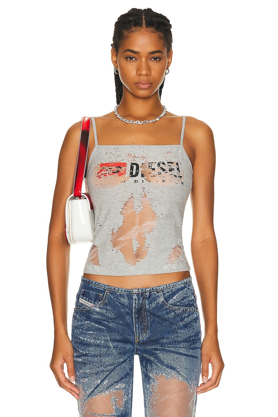 

Топ Diesel Sleeveless Tank, серый