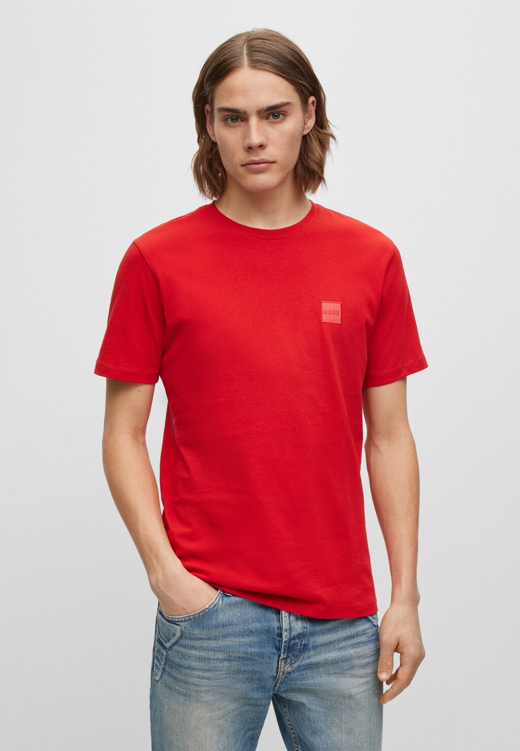 

Базовая футболка Tales BOSS, цвет bright red