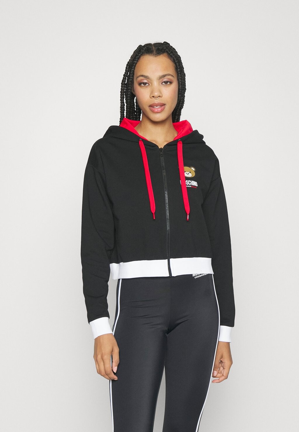 

Пижамный топ Moschino, черный