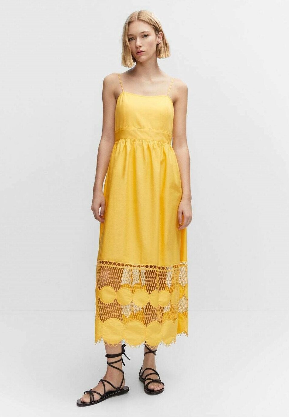 

Летнее платье Mango, желтый