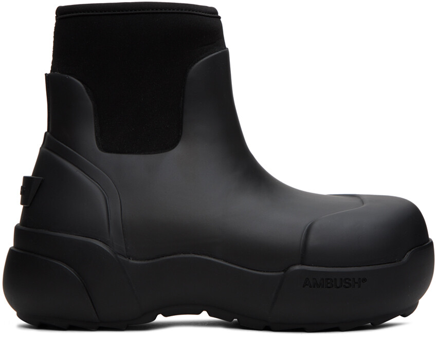 

AMBUSH Черные резиновые сапоги, Черный