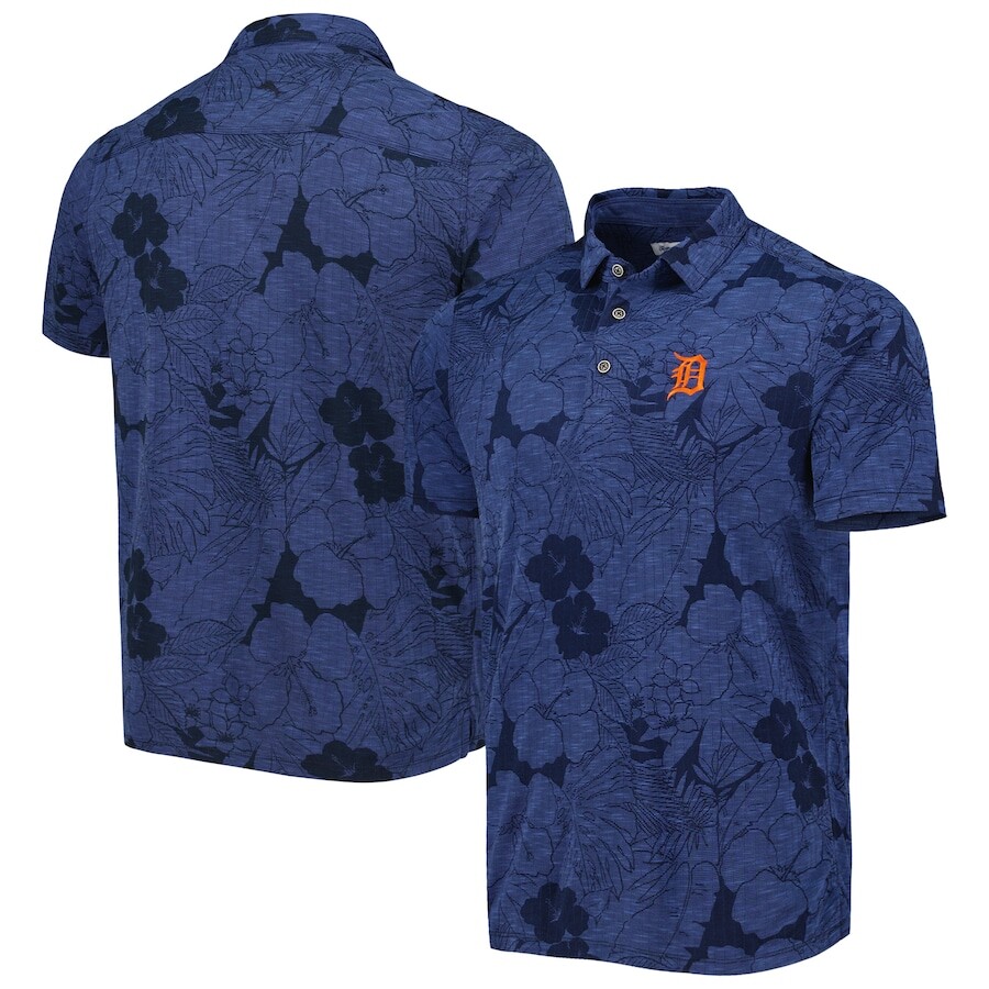 

Поло с коротким рукавом Tommy Bahama Detroit Tigers, нави