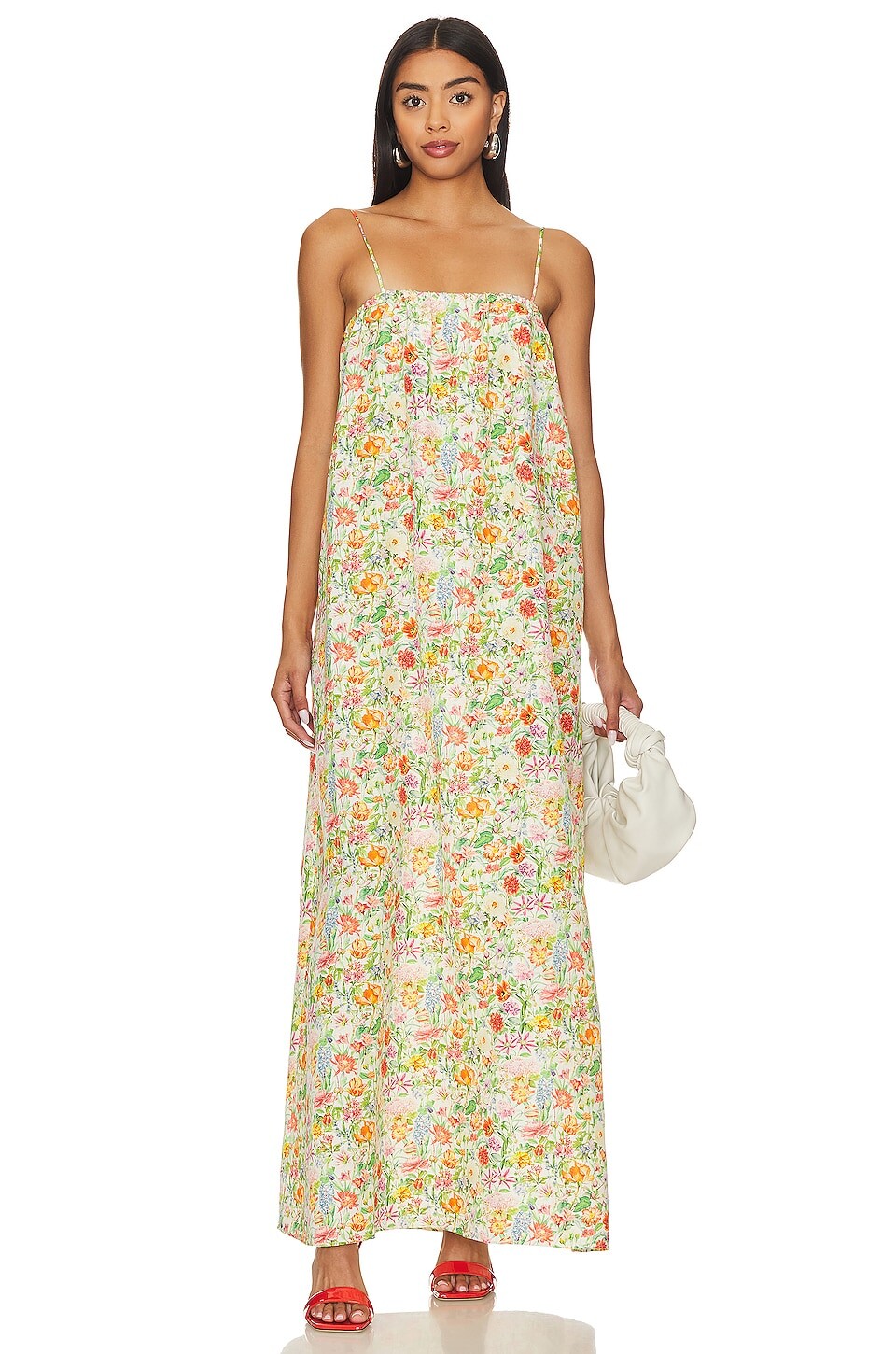 

Платье макси onia Air Linen, цвет Lily White