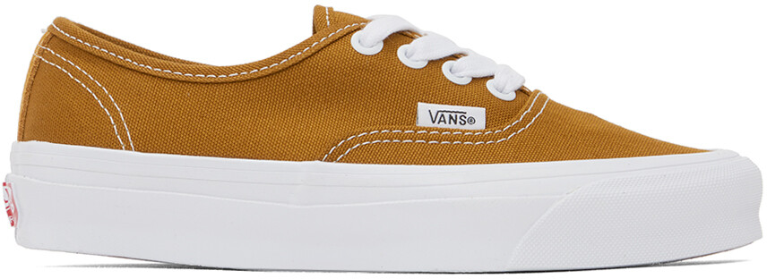 

Коричневые кроссовки Vault OG Authentic LX золотистого цвета Vans