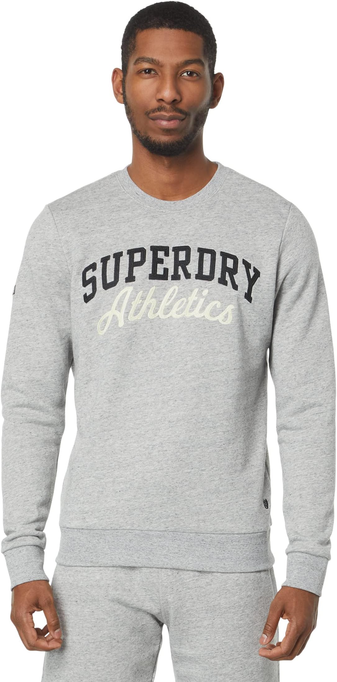 

Толстовка Vintage Gym Athletic Crew Superdry, цвет Athletic Grey Marl