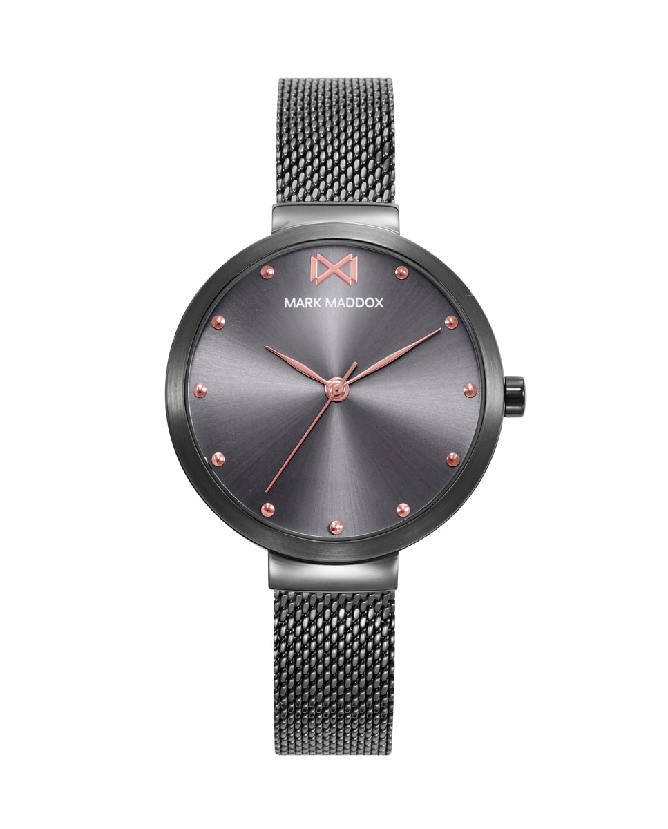 цена Серые женские стальные часы Alfama с миланской сеткой Mark Maddox, серый