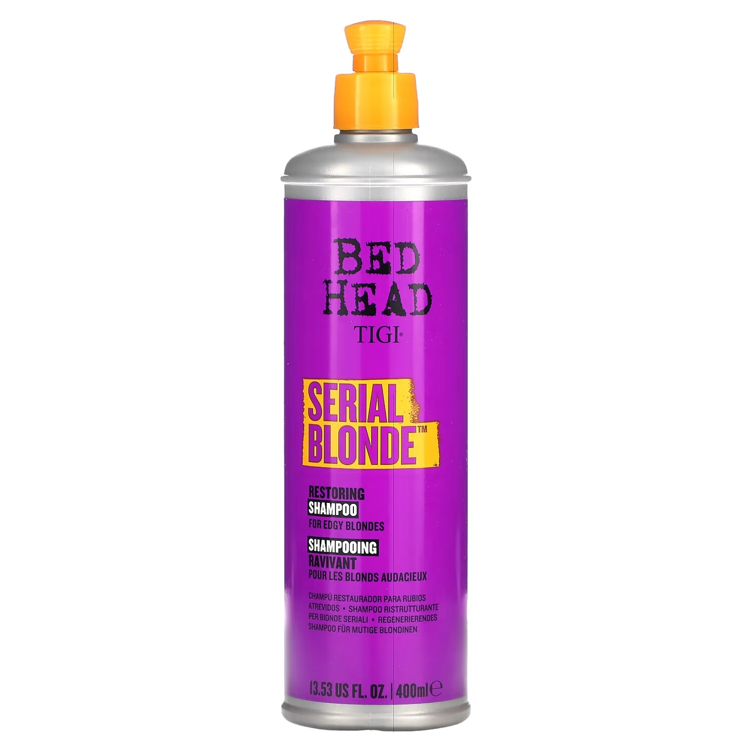

TIGI Bed Head Serial Blonde Восстанавливающий шампунь для острых блондинок, 13,53 жидких унций (400 мл)