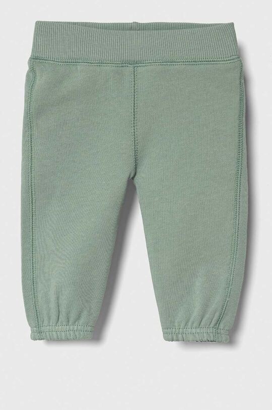 

Хлопковые спортивные штаны для малышей United Colors of Benetton, зеленый