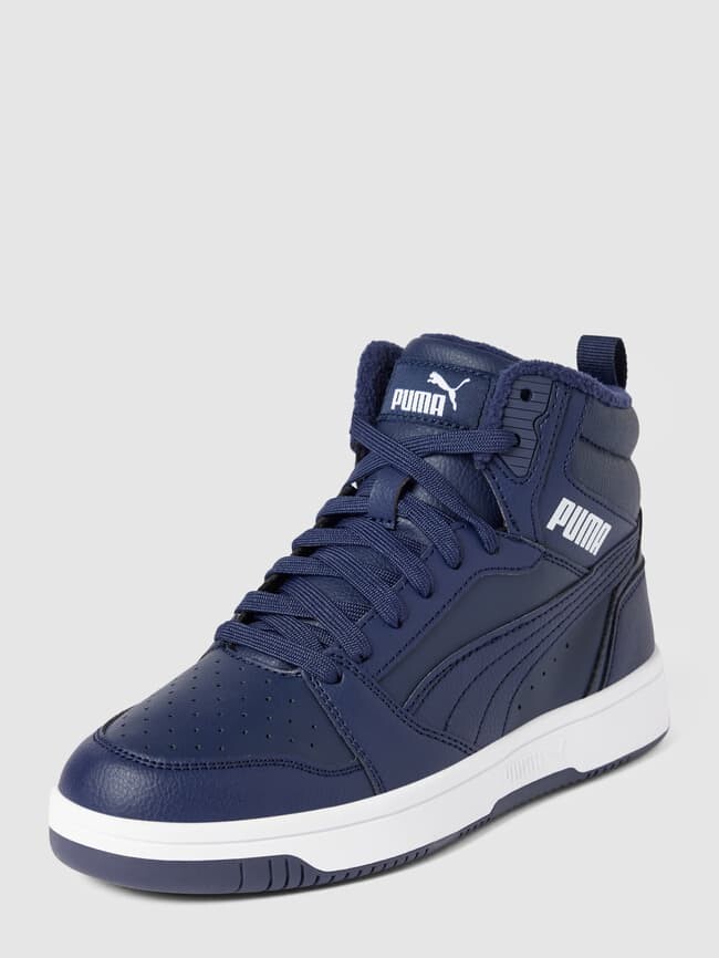 

Высокие кеды с лейблом, модель Rebound V6 Mid Puma, темно-синий