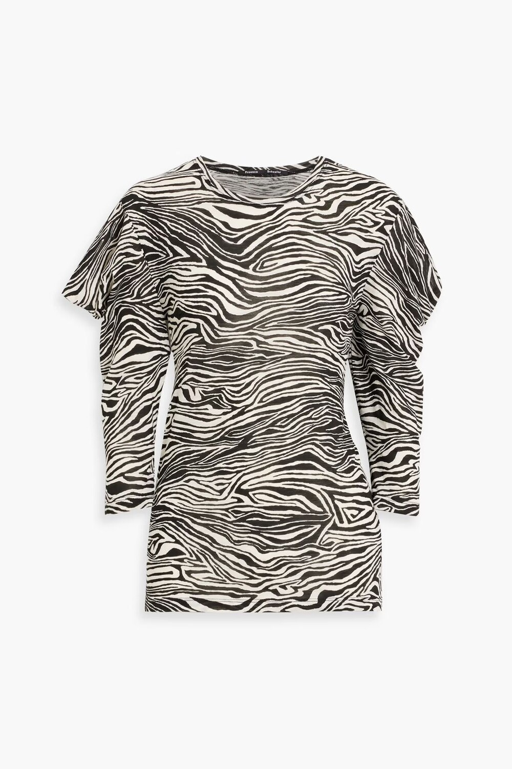 

Топ из хлопкового джерси с принтом Proenza Schouler, цвет Animal print