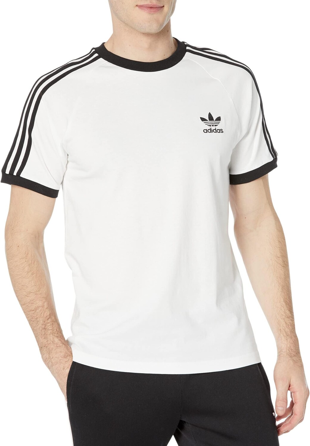 

Футболка с 3 полосками adidas, белый