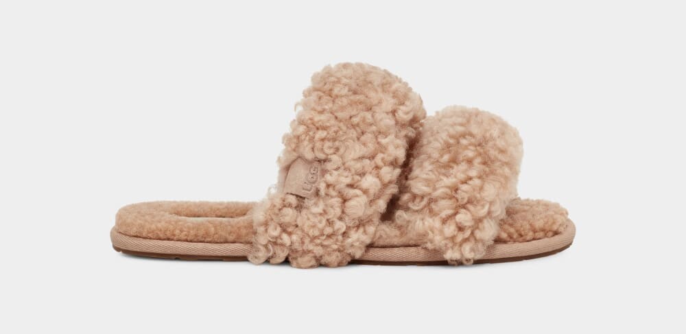 

Домашние тапочки Maxi Curly Scuffetta UGG, желтый