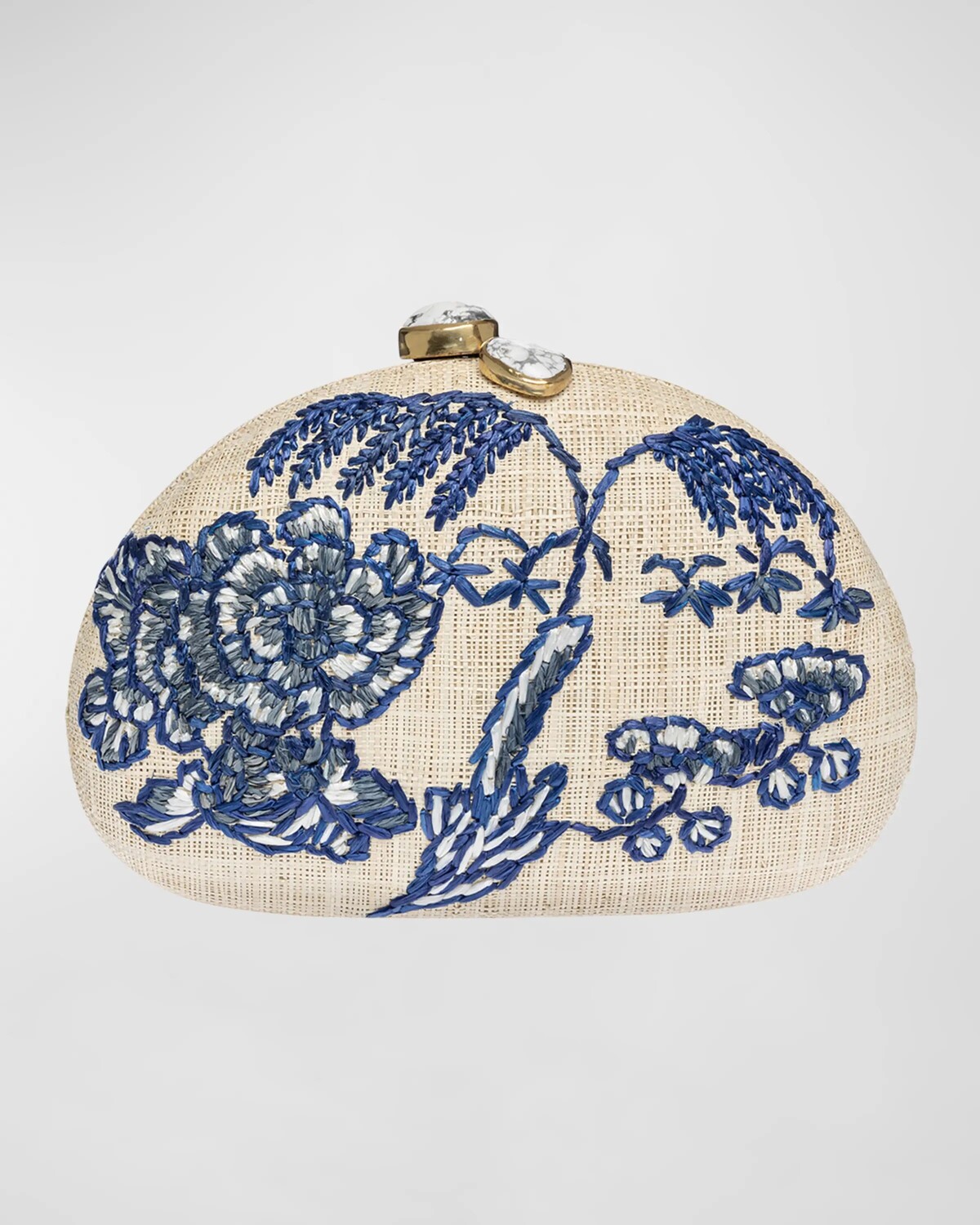 

Клатч Berna Chinoiserie с вышивкой Rafe, цвет Blue White