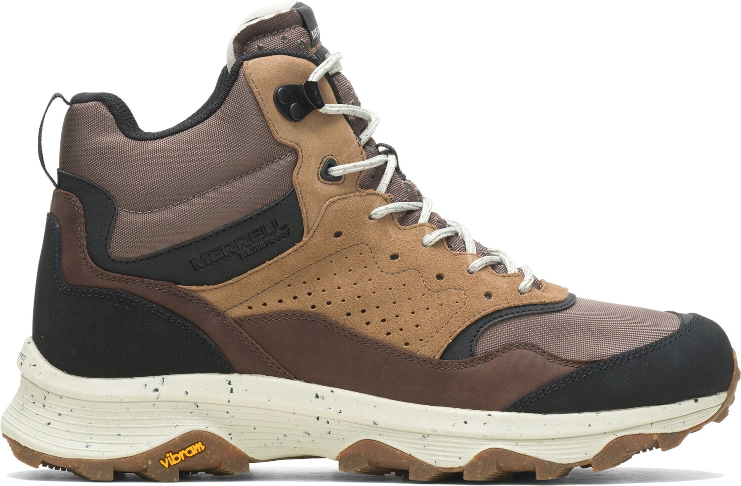 

Водонепроницаемые походные ботинки Speed ​​Solo Mid — мужские Merrell, коричневый