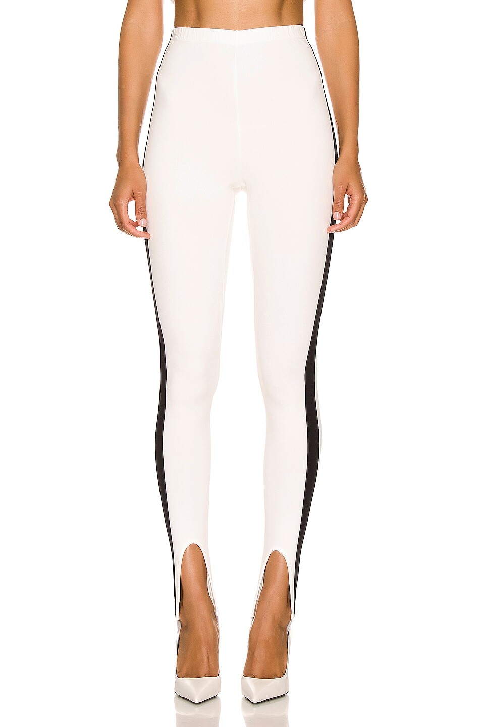 

Брюки Wardrobe.Nyc For FWRD Stirrup Legging, цвет White & Black