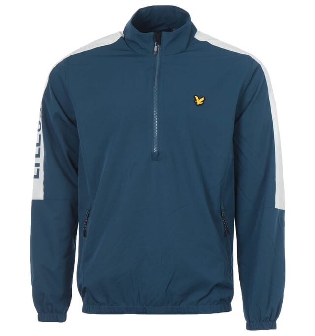 

Фирменная куртка на полумолнии Lyle & Scott, синий