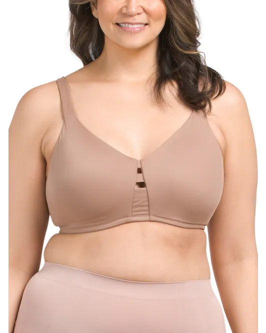

Низкопрофильный беспроводной бюстгальтер-минимайзер Spanx, цвет Cafe Au Latte