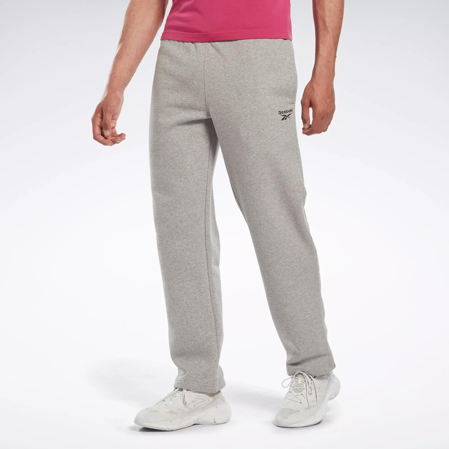 

Брюки Reebok Identity с открытым подолом, цвет Medium Grey Heather