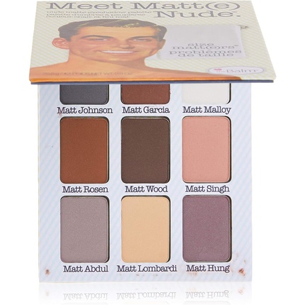 Палитра теней для век Matt(E) Nude, 9 оттенков, Thebalm parisa e 716 палитра теней для век 16 цв mystery палитра 01 nude