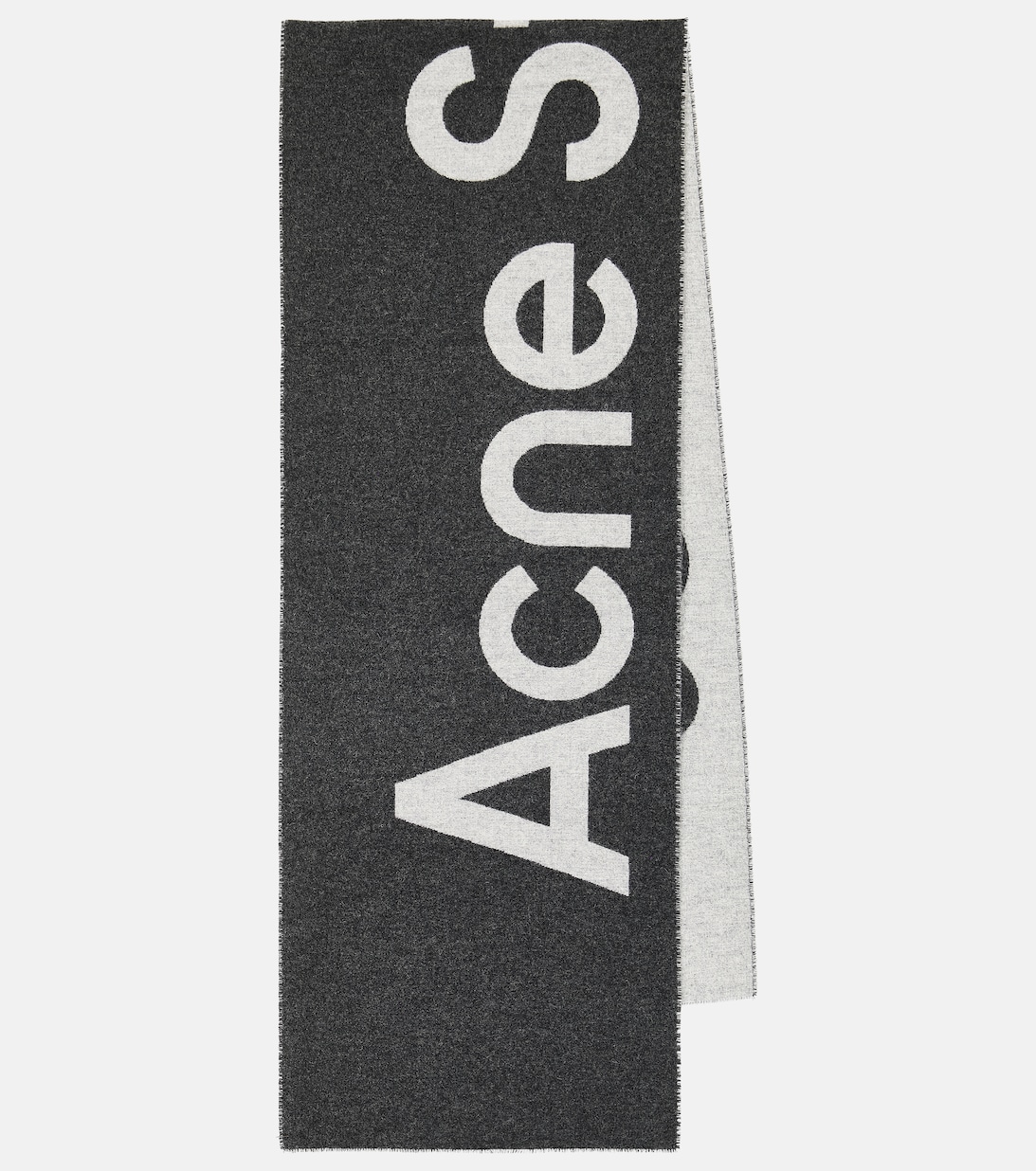 Шарф из смесовой шерсти с логотипом Acne Studios, серый шарф tronty с логотипом acne studios серый