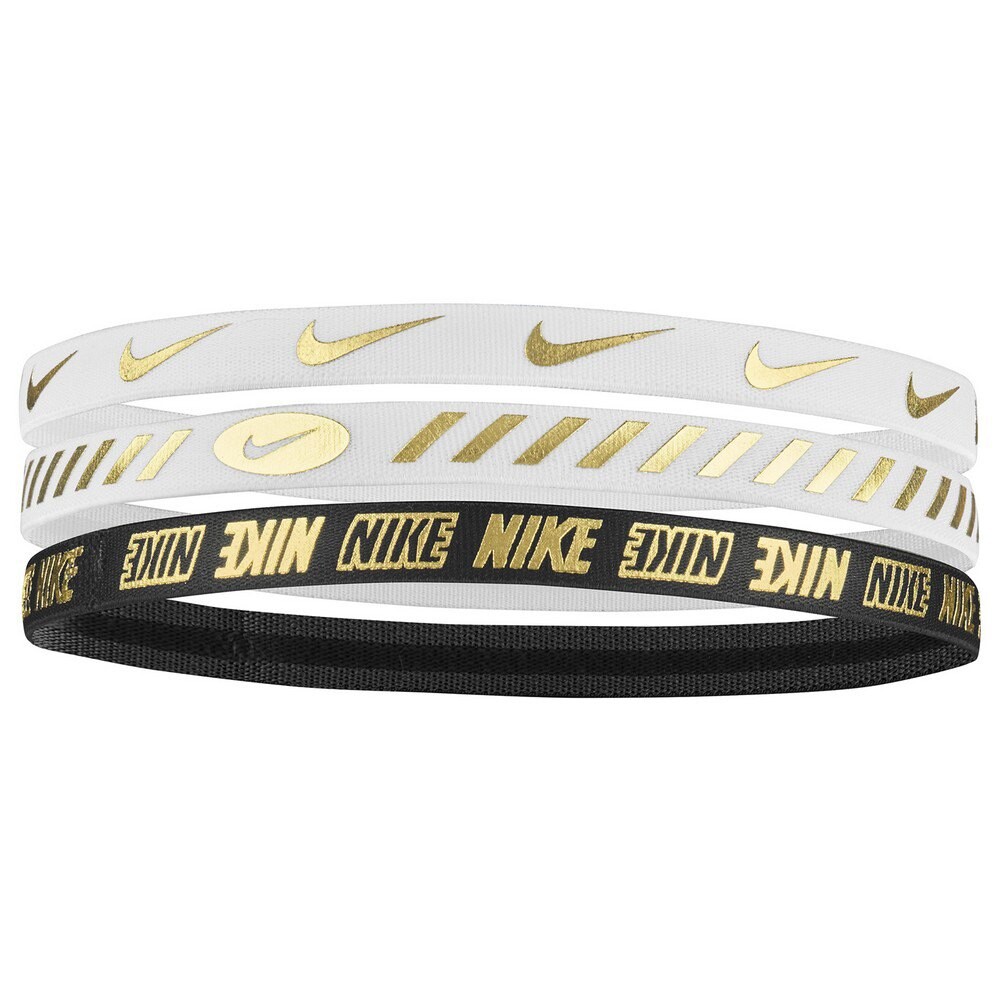 

Повязка на голову Nike 3.0 3 Units Metallic, белый