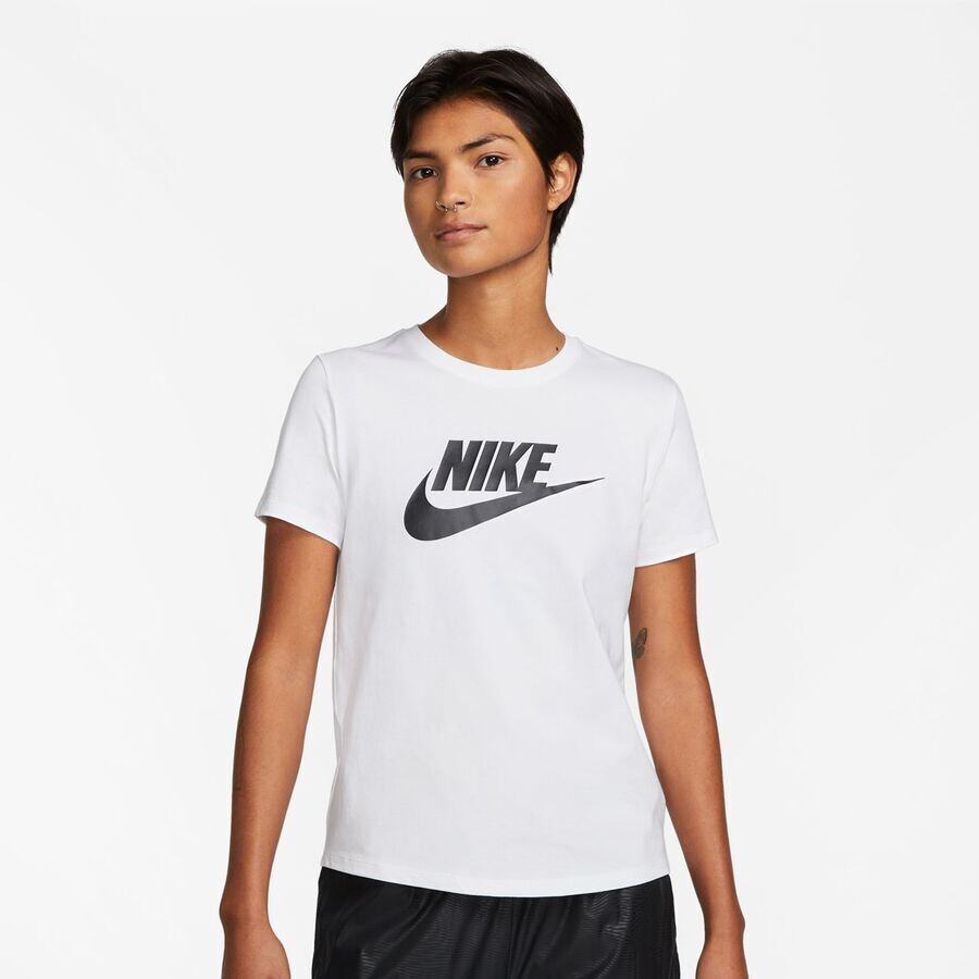 

Футболка с логотипом Sportswear Essentials NIKE, цвет white/black