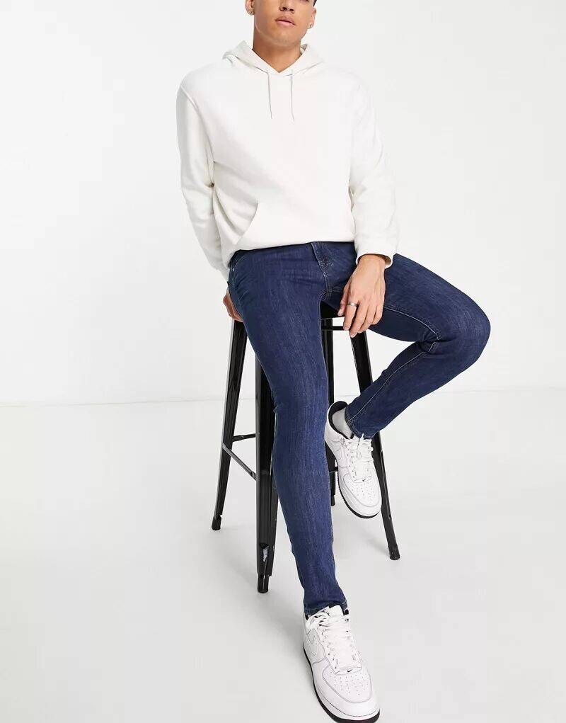

Темные джинсы скинни Jack & Jones Intelligence Liam