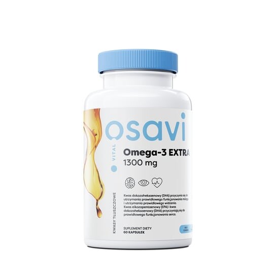 

Osavi, Омега-3 ЭКСТРА 1300 мг 60 капсул со вкусом лимона