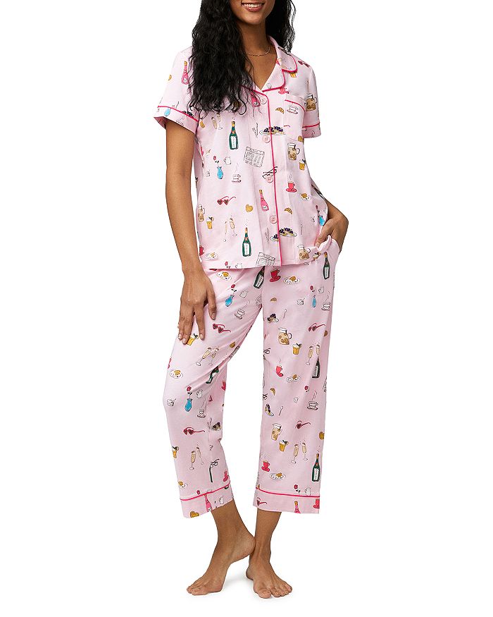 

Пижама Let's Do Brunch Cropped Pajama Set BedHead Pajamas, зеленый