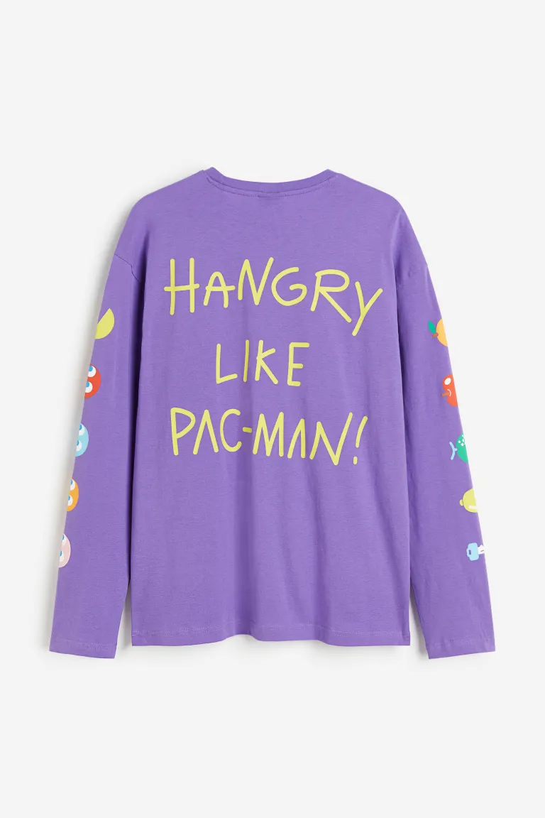 

Пижама из джерси с принтом H&M, фиолетовый