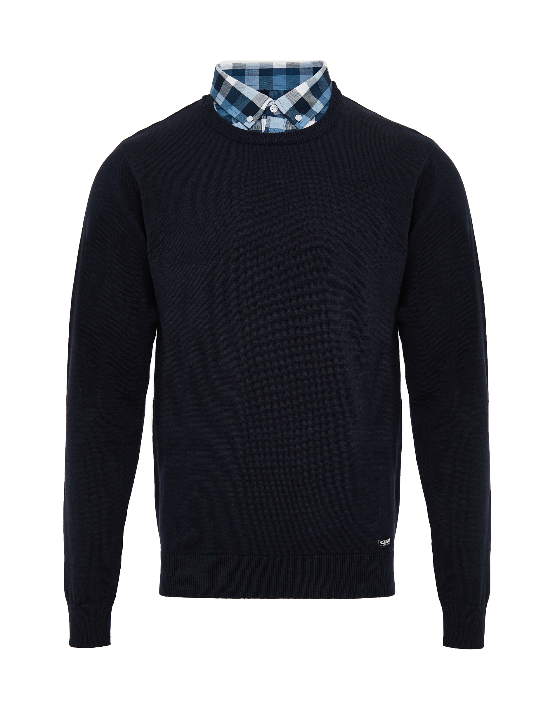Пуловер Threadbare Strick Alexander, синий пуловер threadbare strick reed черный