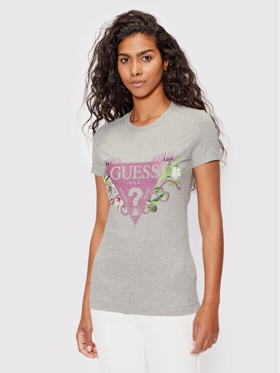 

Футболка узкого кроя Guess, серый