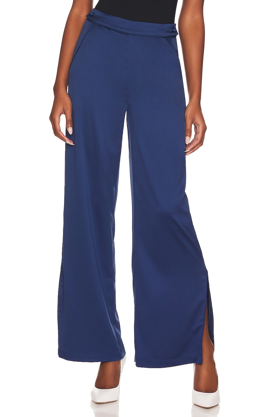 

Брюки fleur du mal Eco Luxe Wide Leg, цвет Nighttime Blue