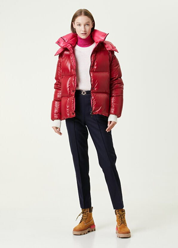 

Темно-синие шерстяные брюки с логотипом Moncler, Синий