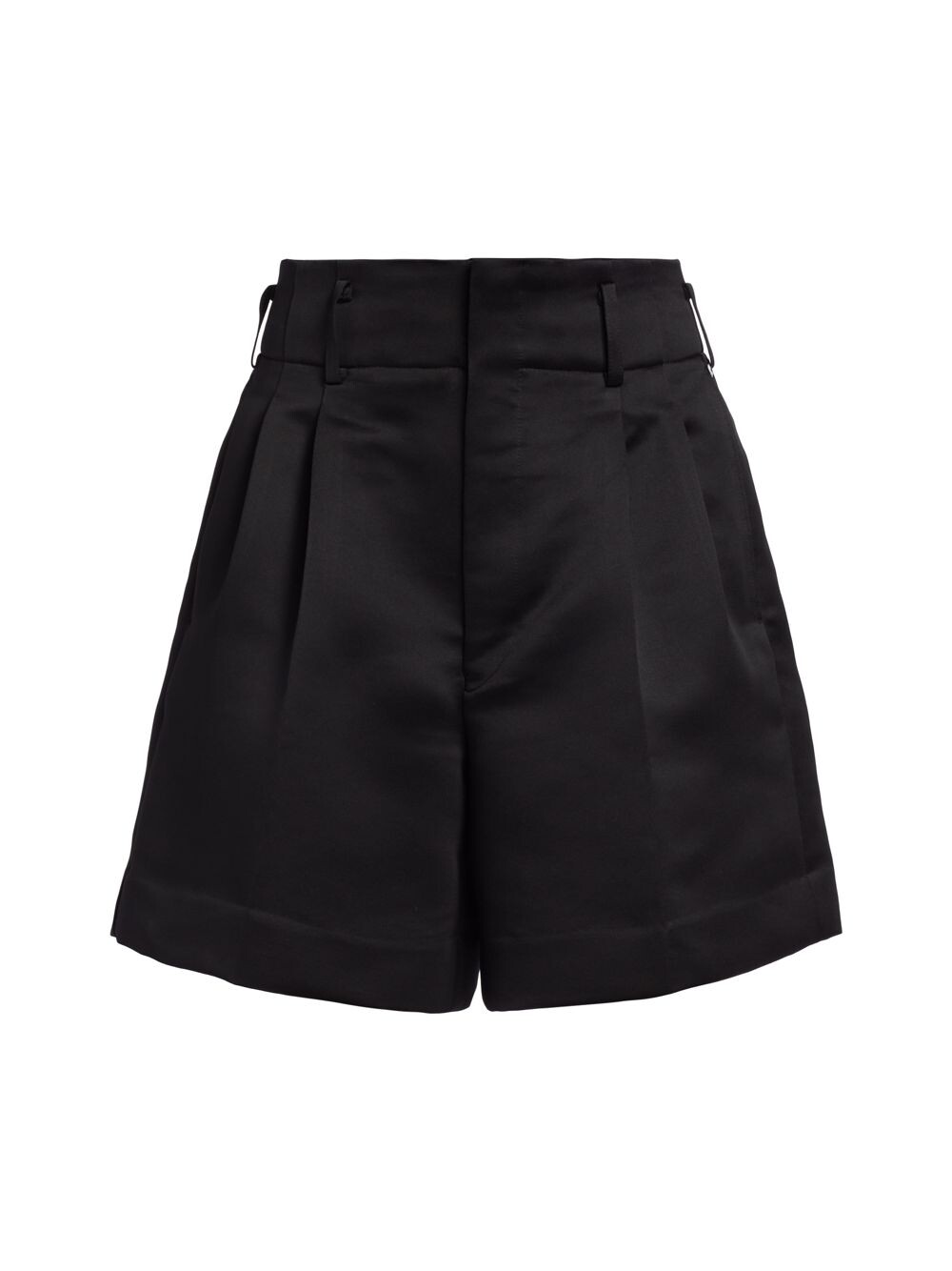 

Атласные шорты со складками Comme des Garçons, черный