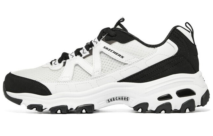 

Кроссовки женские толстые низкие черные/белые Skechers