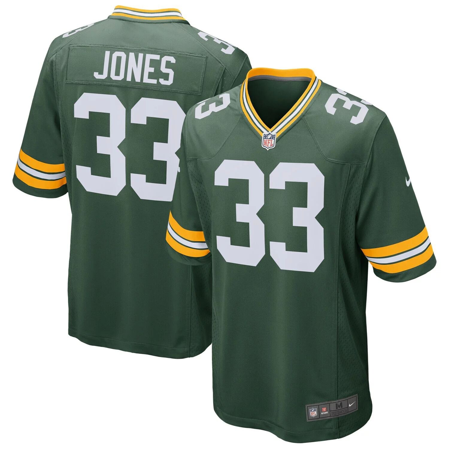 

Мужская игровая майка Aaron Jones Green Green Bay Packers Nike