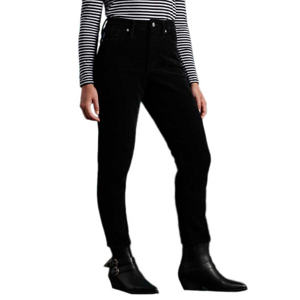 

Джинсы Superdry High Slim Taper Cord, черный