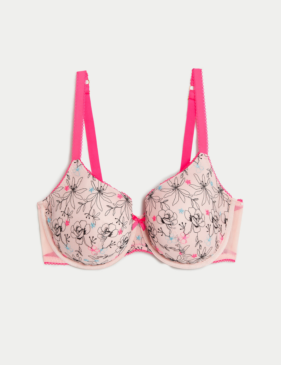 

Бюстгальтер с полной чашкой на косточке Carissa с вышивкой Boutique, розовый микс