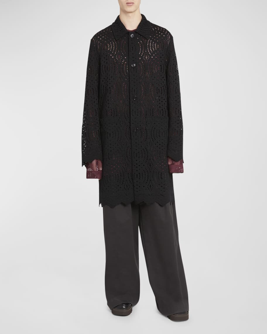 

Мужское кружевное верхнее пальто Rakin Dries Van Noten