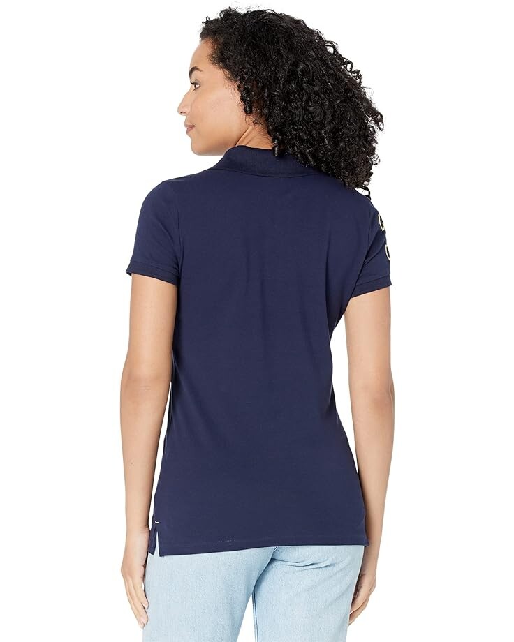 

Поло U.S. POLO ASSN. USPA Metallic Print Polo, темно-синий