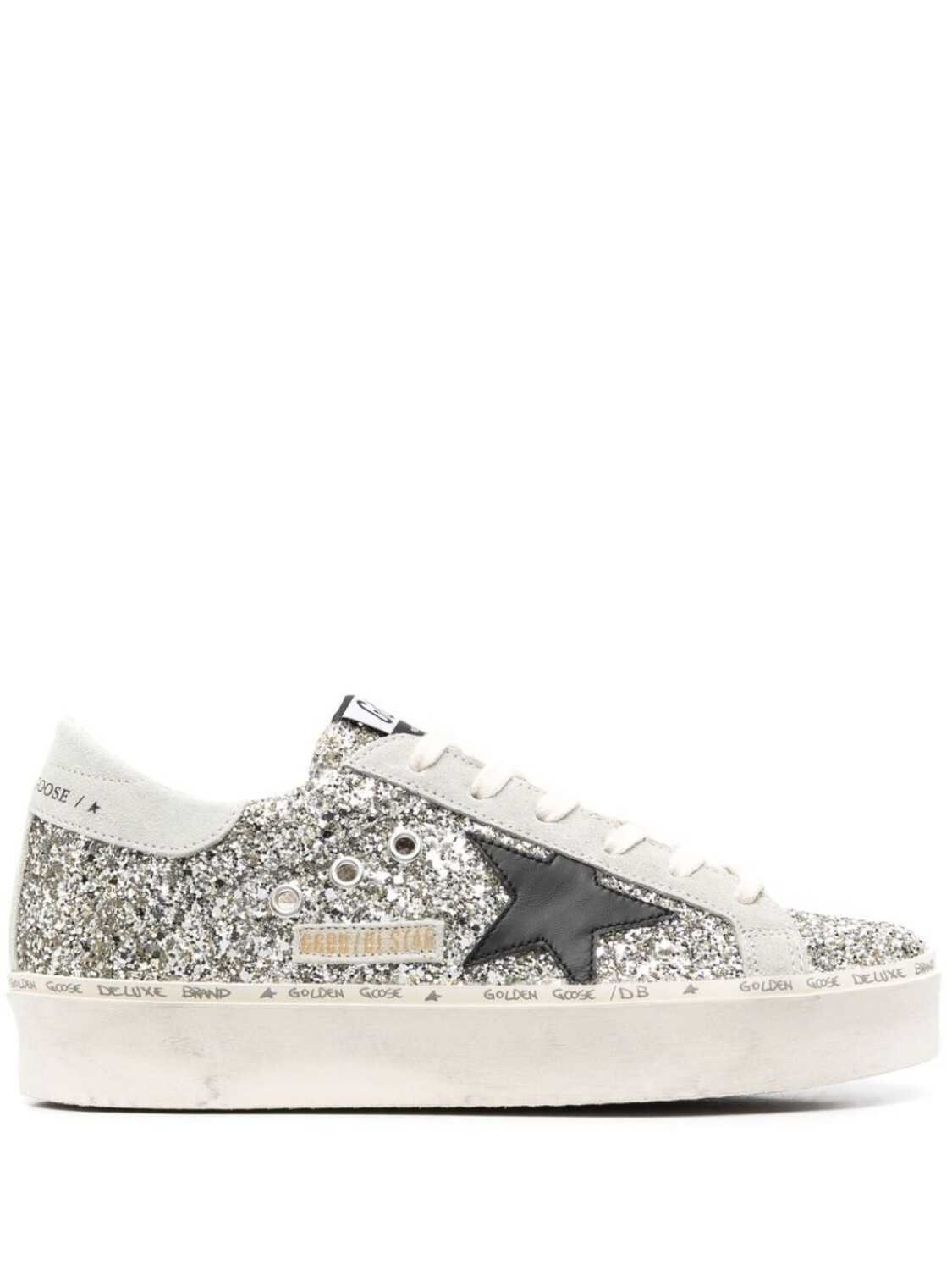 

Golden Goose кеды Hi Star с блестками, серый