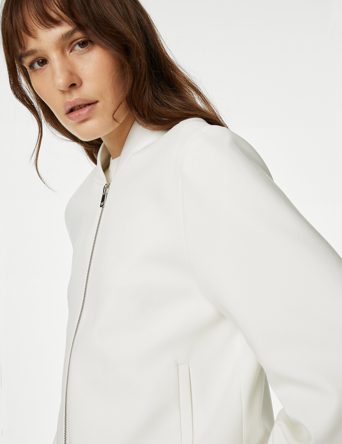 

Свободный бомбер Marks & Spencer, слоновая кость