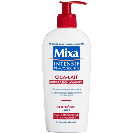 Mixa Intensiv для сухой кожи, Улучшенное восстанавливающее молочко Cica для очень сухой кожи