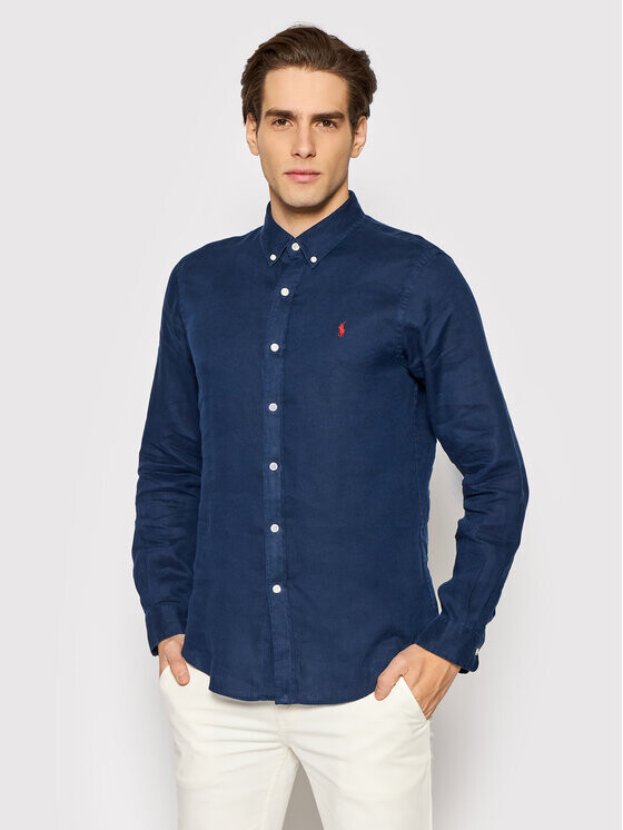 

Рубашка узкого кроя Polo Ralph Lauren, синий