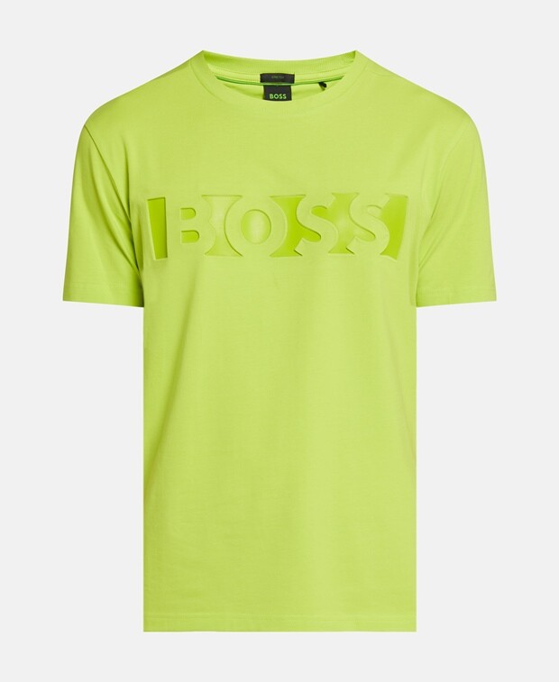 

Футболка Boss Green, зеленое яблоко