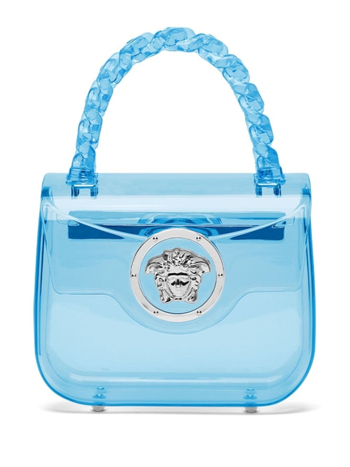 

Versace мини-сумка La Medusa с логотипом, синий