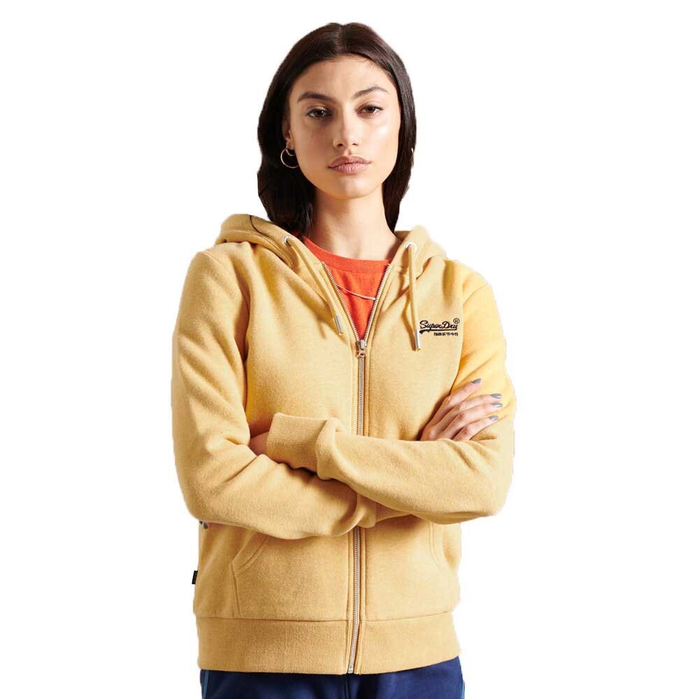 

Толстовка Superdry Orange Label Classic Full Zip, оранжевый